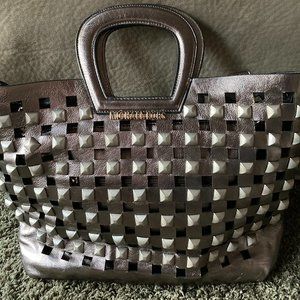 Michael Kors 2 in 1 Metallic Satchel